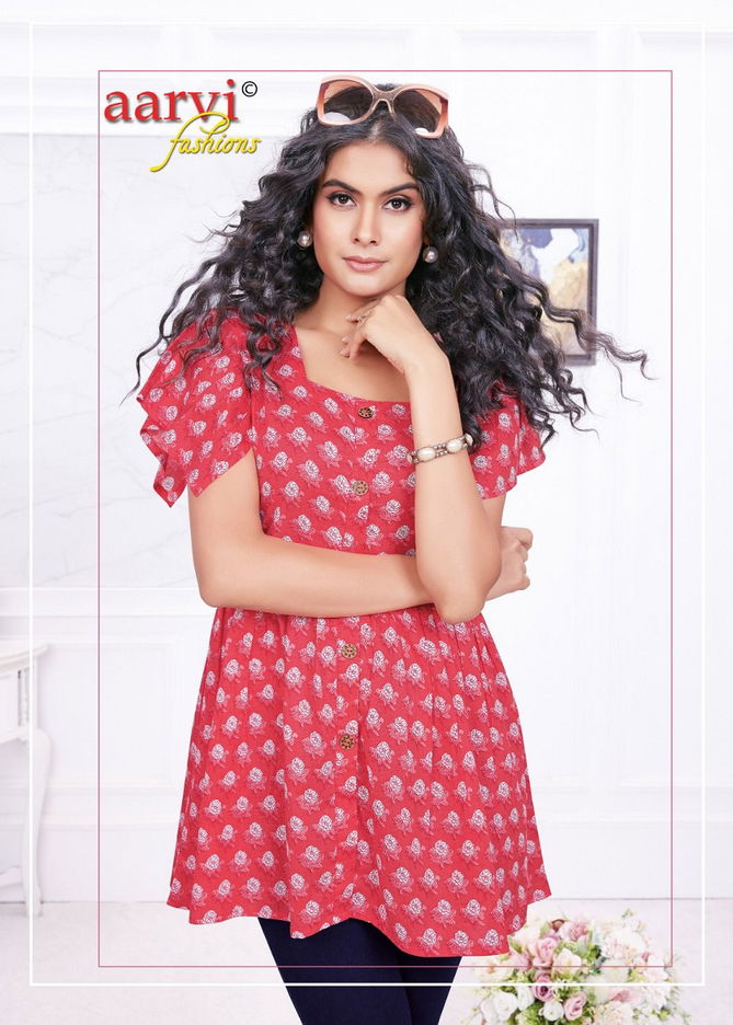 Aarvi Rangoon Lawn Cotton Ladies Top Catalog
